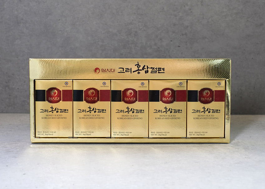 Premium Honig Korean Ginseng Schnitte 20g × 5