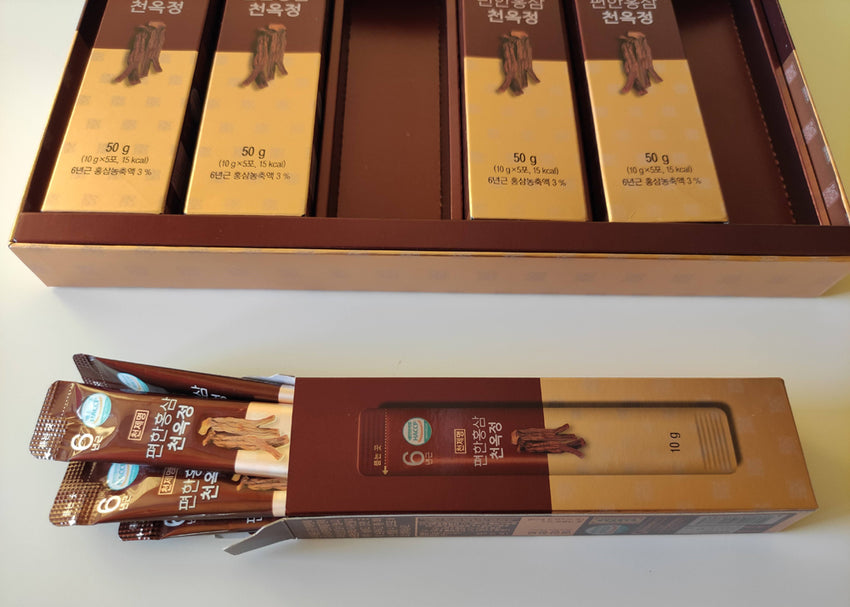 Leckere koreanische Kräuter mit 6-jährigem rotem Ginseng-Extrakt 10 g × 30 Stück